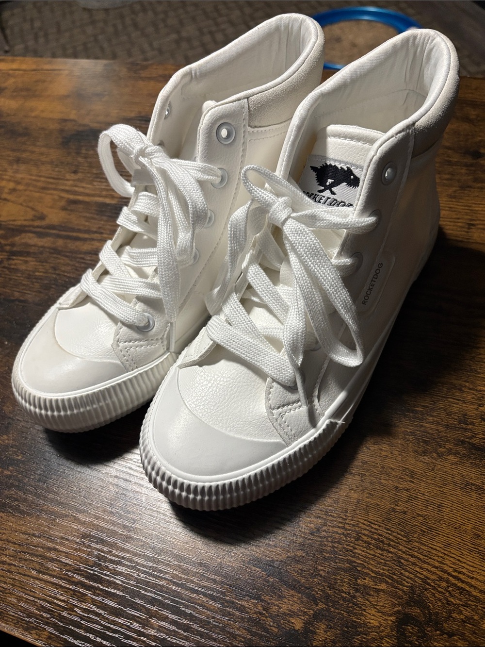 Rocket Dog White High-Top Sneakers -